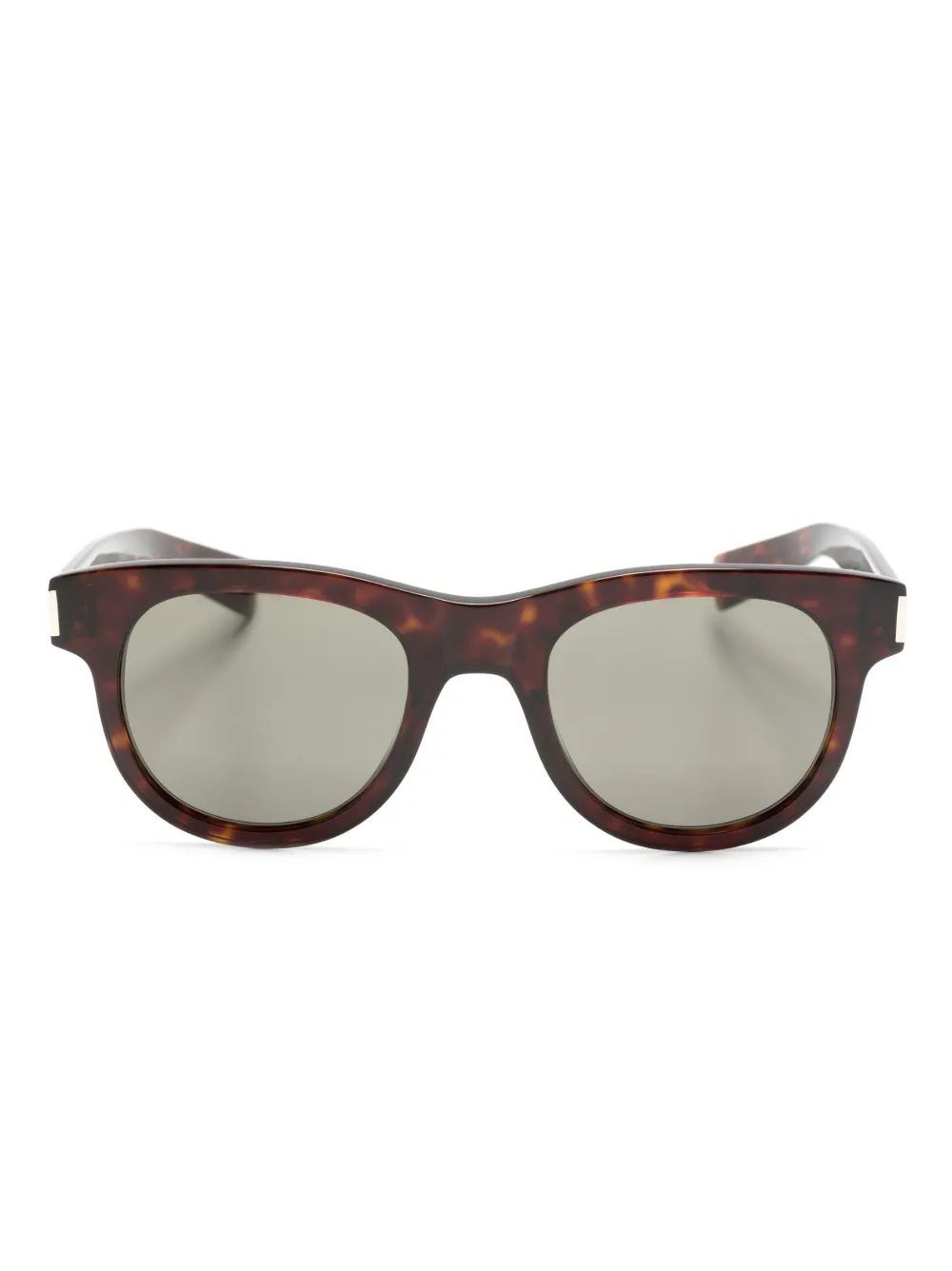 

Солнцезащитные очки SL 571 в круглой оправе Saint Laurent Eyewear, коричневый