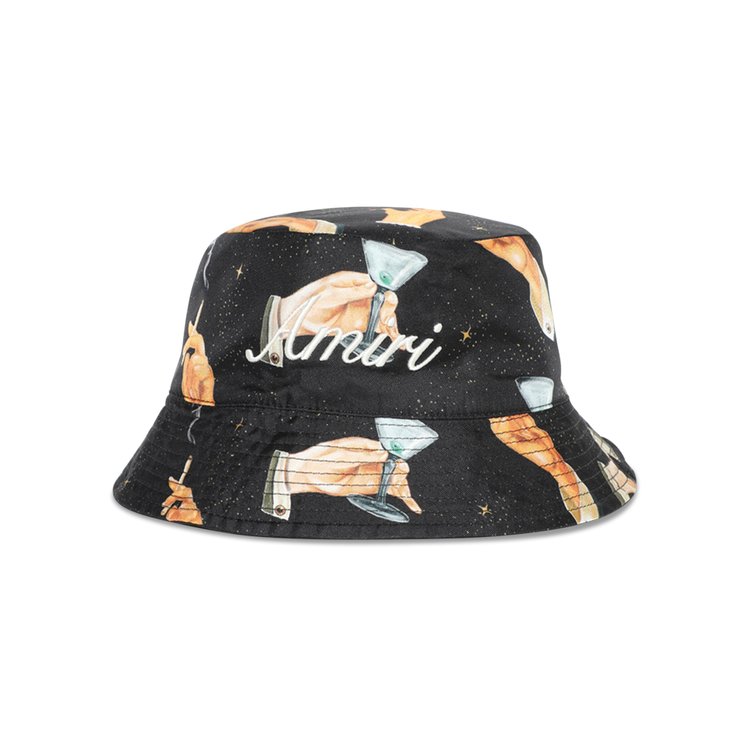 

Панама Amiri Smoke Reversible Bucket Hat, черный