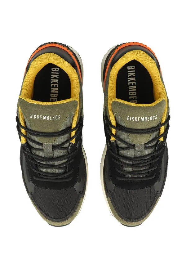 Ретро кроссовки schuhe m. зеленыйчерныйоранжевый (29209f) Bikkembergs, M. Green-Black-Orange (29209-F) — фото 3