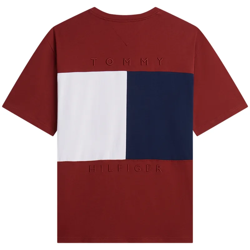 Футболка мужская с круглым вырезом Tommy Hilfiger, Dark Red XIT — фото 3