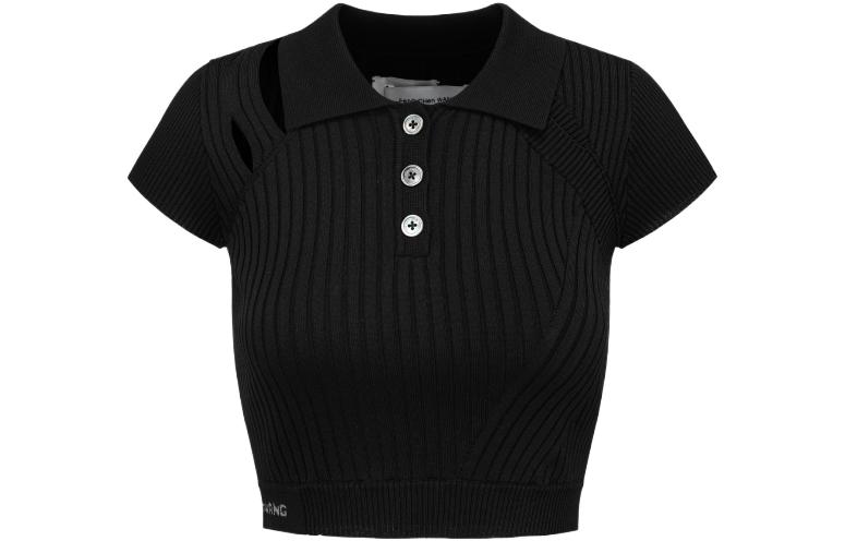 

Рубашка-поло SS23 Polo Shirts Women's Feng Chen Wang, черный