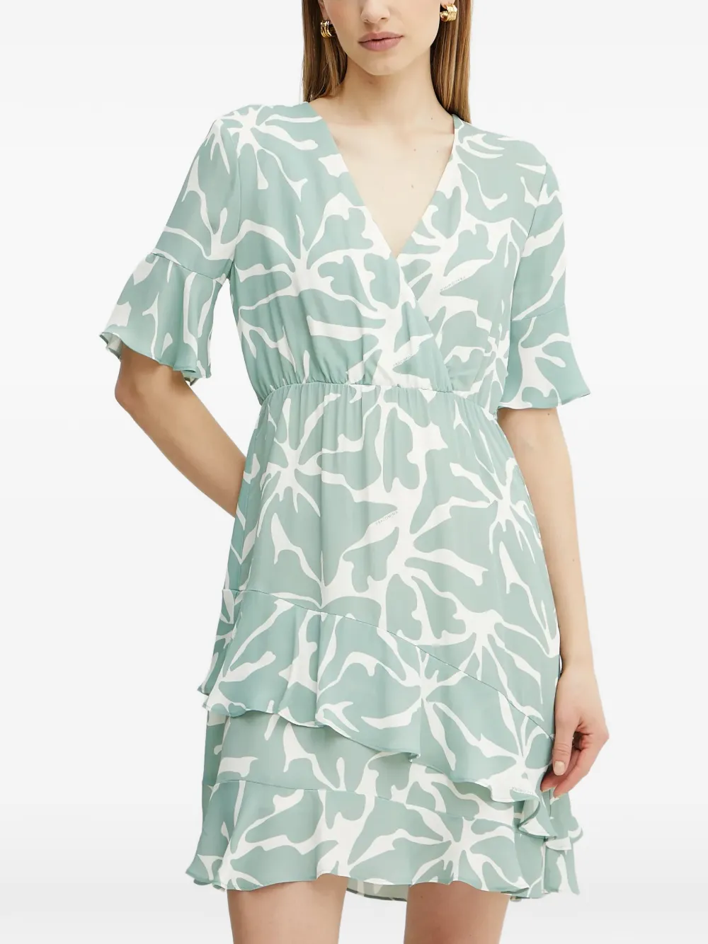 

Платье с воланами и ярусами Fracomina, зеленый