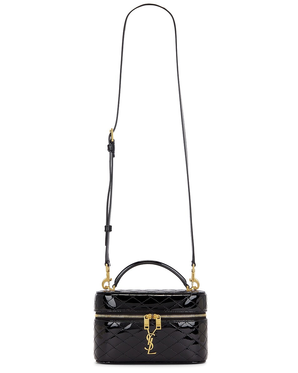 

Косметическая сумка с ремешком Saint Laurent, цвет Nero