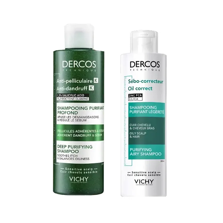 Vichy Шампунь для мягкого ухода и очищения Pink Green Logo с лимоном 200 мл + 200 мл + 50 мл