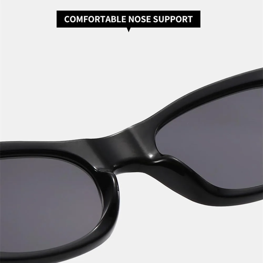 

2027 Женские панк-металлические овальные солнцезащитные очки, модные для девушек, для отдыха на природе, кемпинга, фотосъемки, солнцезащитный козырек UV400 MTZJH, Red