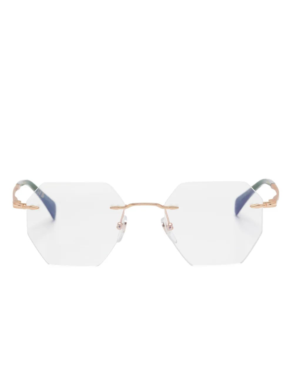 

Очки в круглой оправе Eyewear by David Beckham, золотой