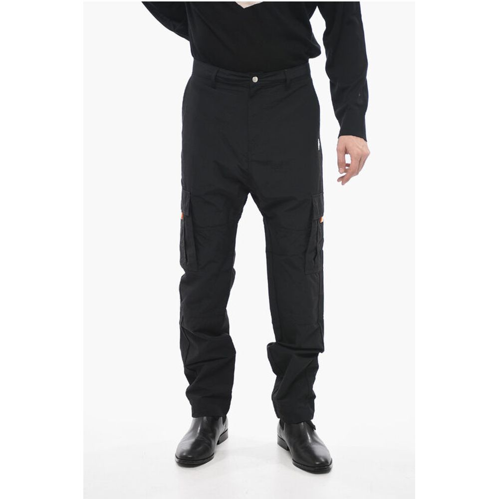 

Нейлоновые брюки-карго Marcelo Burlon, Black