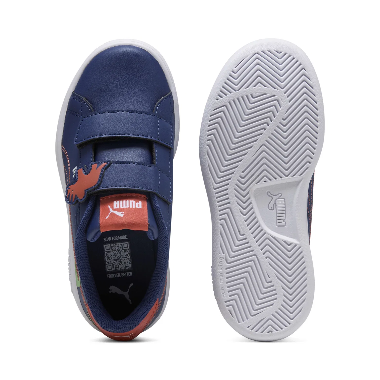 Кроссовки 'Smash 3.0 Dino' Puma, Dark Blue — фото 3