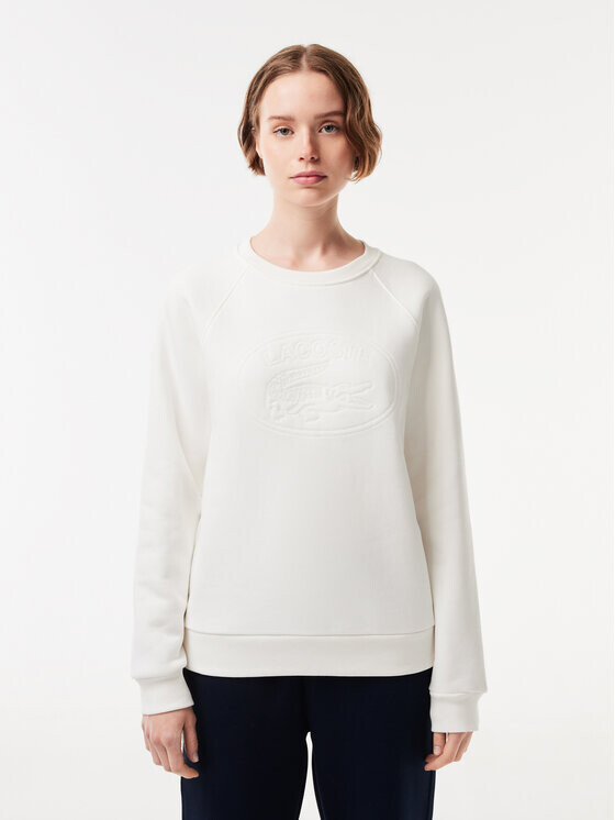 

Толстовка свободного кроя Lacoste, экрю