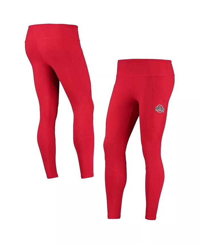 

Женские леггинсы Scarlet Ohio State Buckeyes с карманами Zoozatz