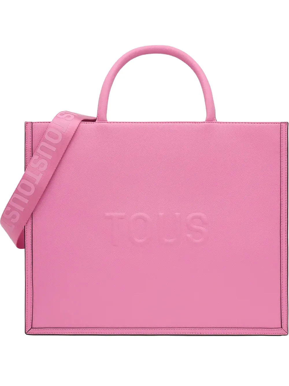 

Сумка-тоут с тисненым логотипом Tous, розовый