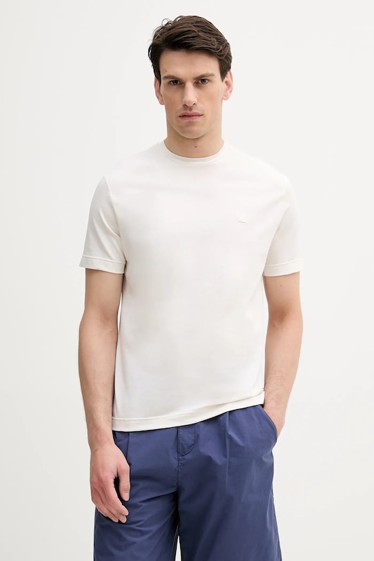 

Хлопковая футболка United Colors Of Benetton, бежевый