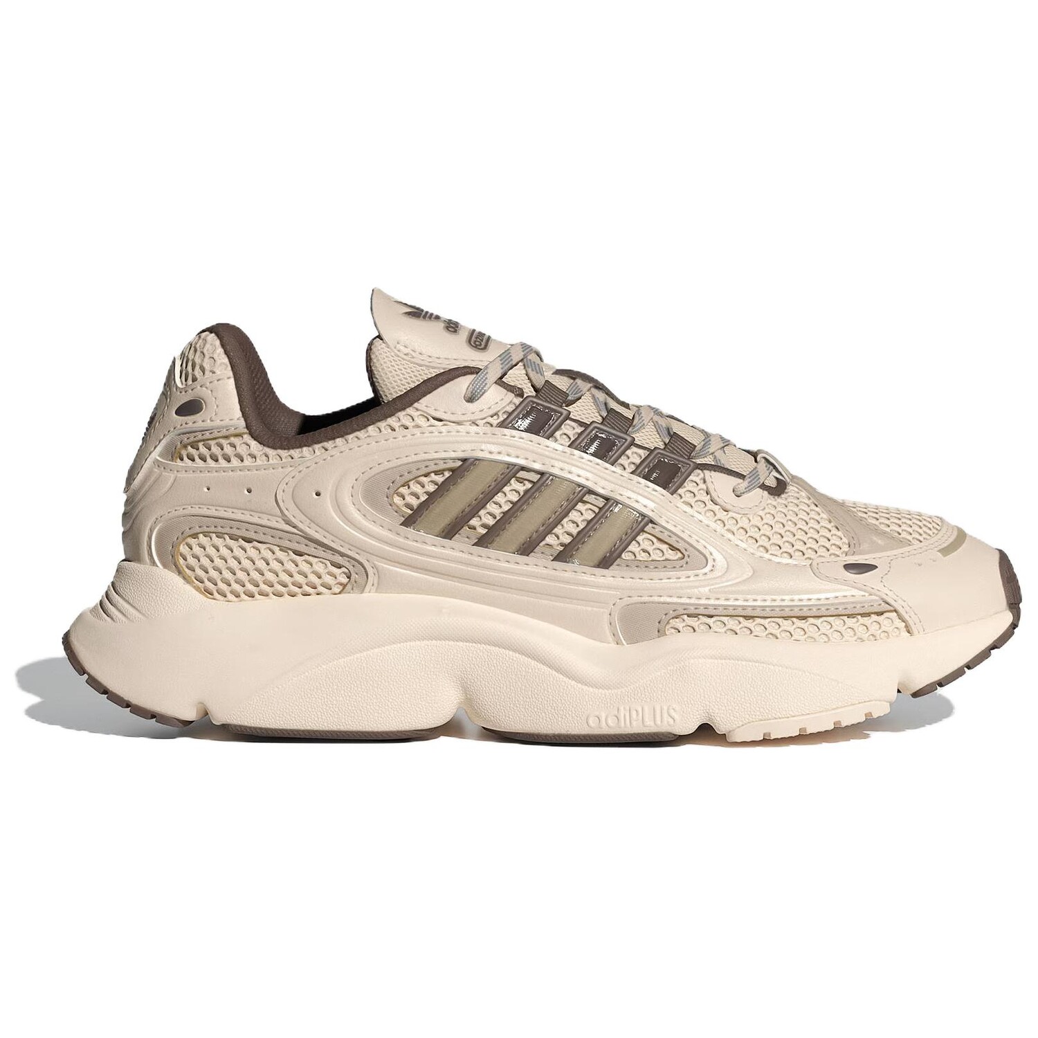 Adidas originals Ozmillen Кроссовки Женские, Light Ivory/Brown/White — фото 2
