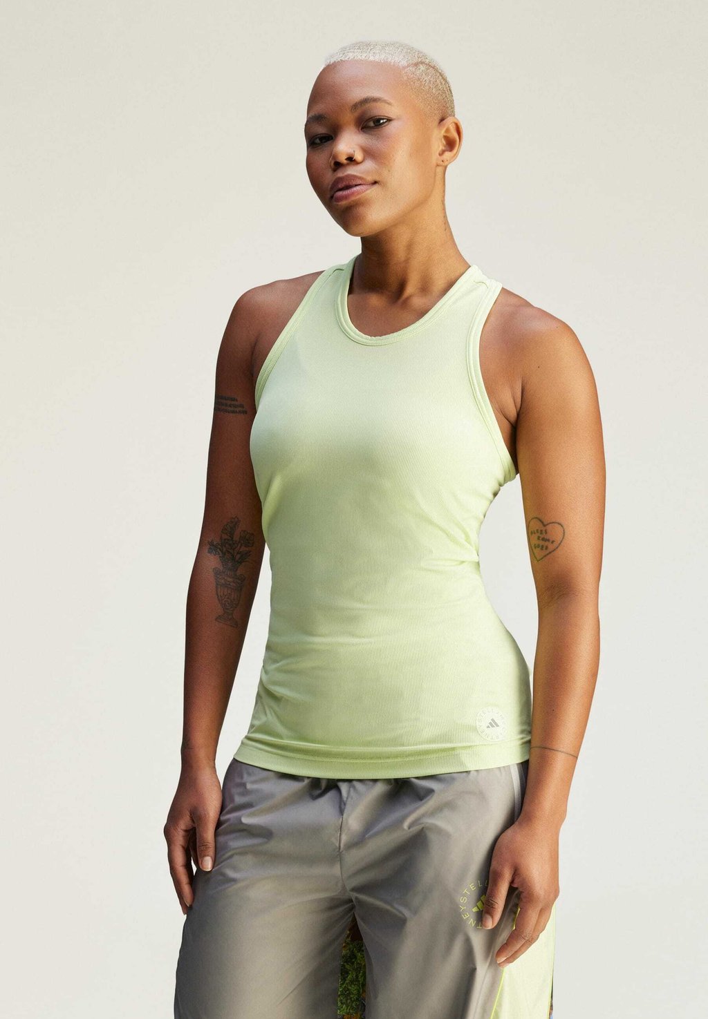 

Топ TANK adidas by Stella McCartney, светло-зеленый