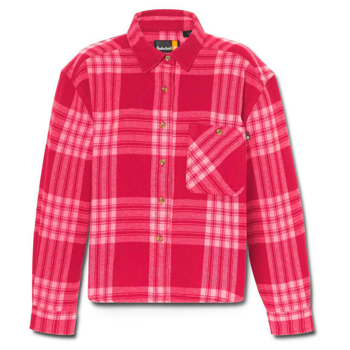 

Рубашка Timberland Midweight Flannel Pocket Shirt, цвет Beet Red Yarn-Dyed