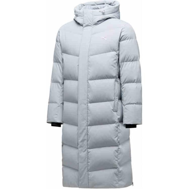 

ANTA Спортивная куртка пуховик мужская серо-серебристая, Gray Silver