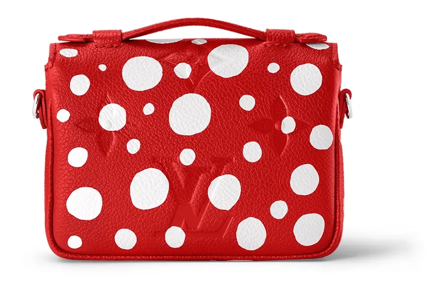 LOUIS VUITTON Сумка через плечо Yayoi Kusama Collaboration Cow Leather, кроссбоди экстра мини женская red/white — фото 2