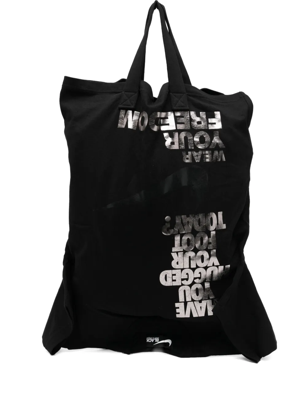 

Сумка-тоут с принтом из коллаборации с Nike Black Comme Des Garçons, черный