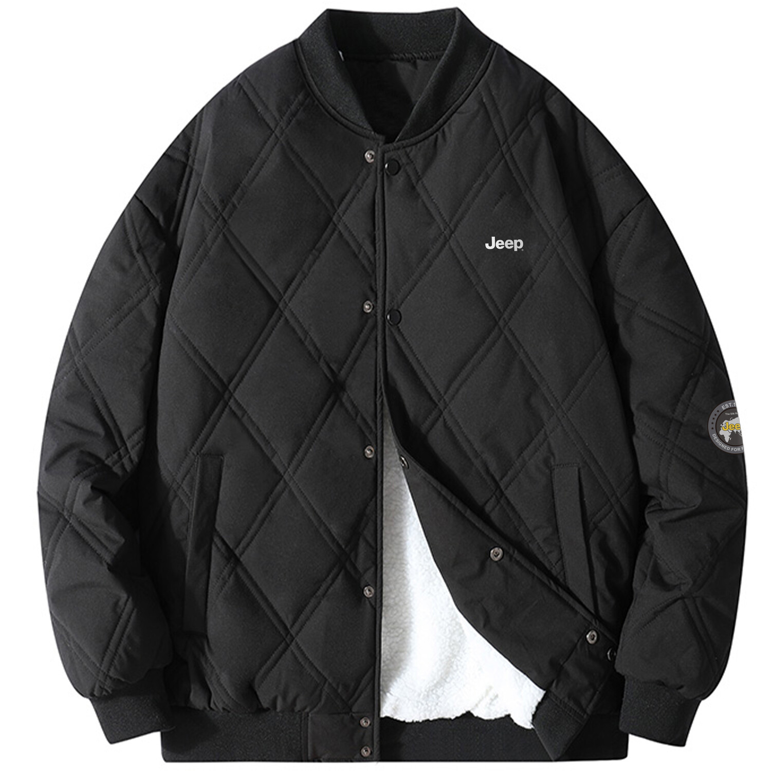 

Стеганая куртка унисекс Jeep, цвет Black [Fleece-Lined Thickened]