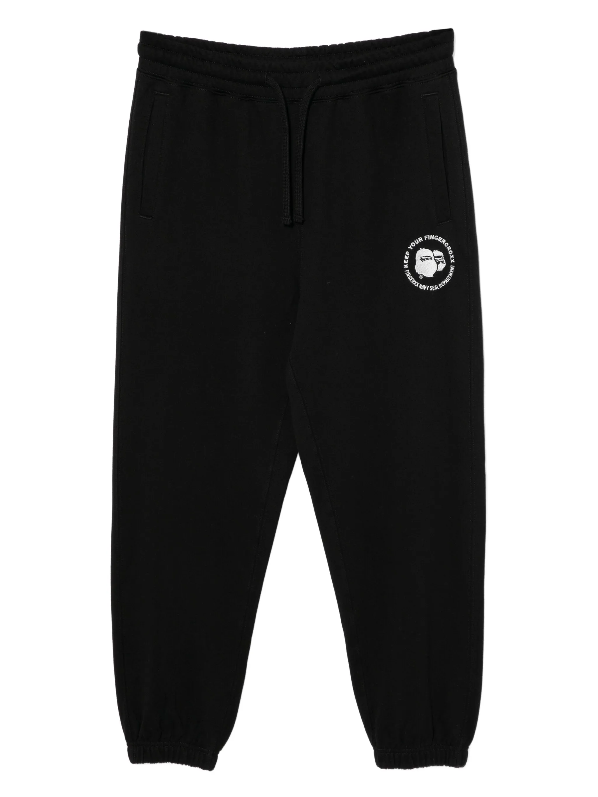 

Спортивные брюки с логотипом Fingercroxx, черный