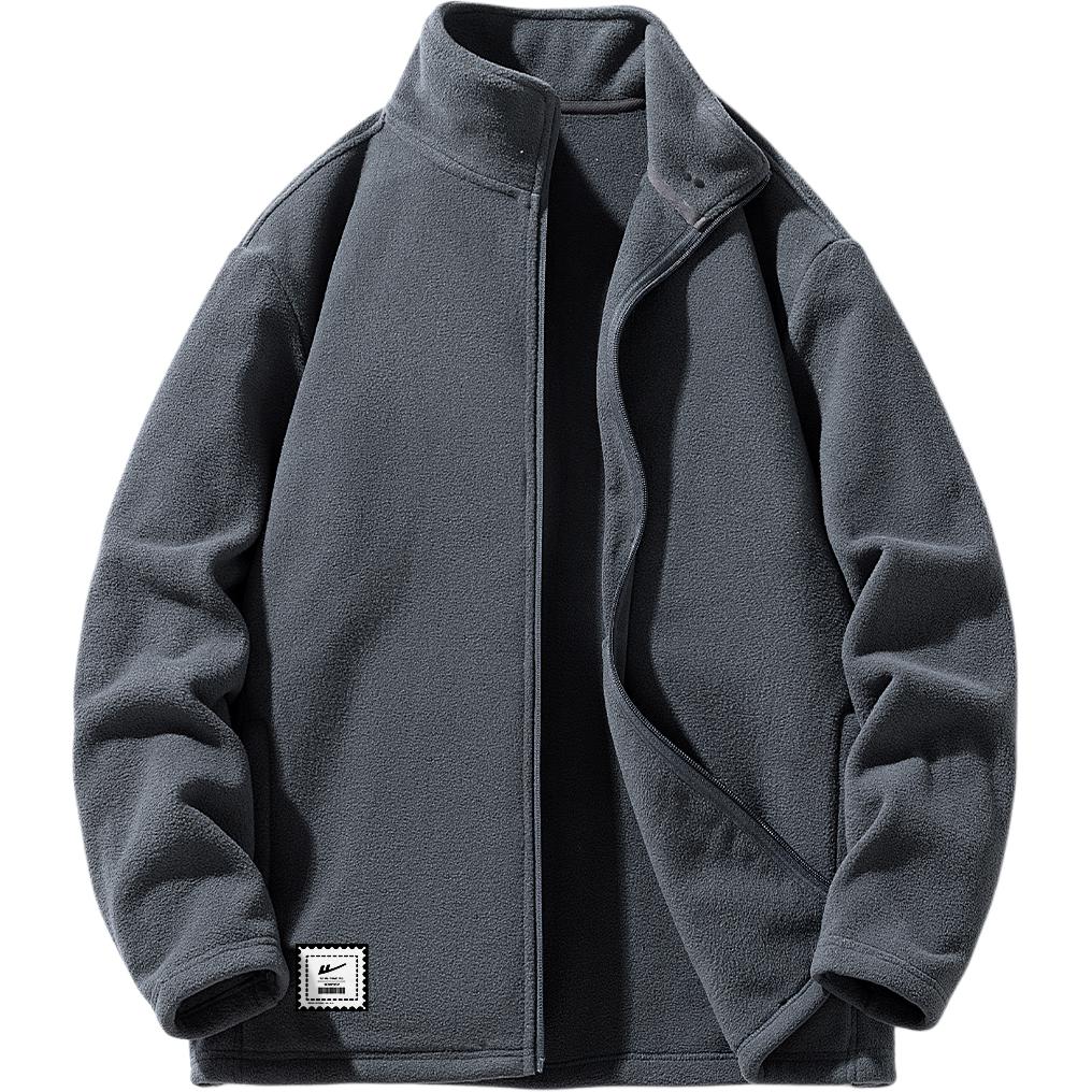 

WARRIOR Пальто с бархатистой текстурой Unisex, Gray