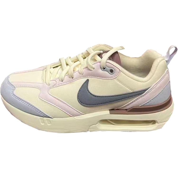 

Nike Air Max Dawn дышащие низкие детские кроссовки для бега бежево-розово-фиолетовые Kids'