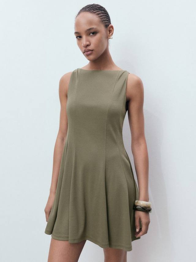 

Плиссированное мини-платье Sicily Mango, Khaki