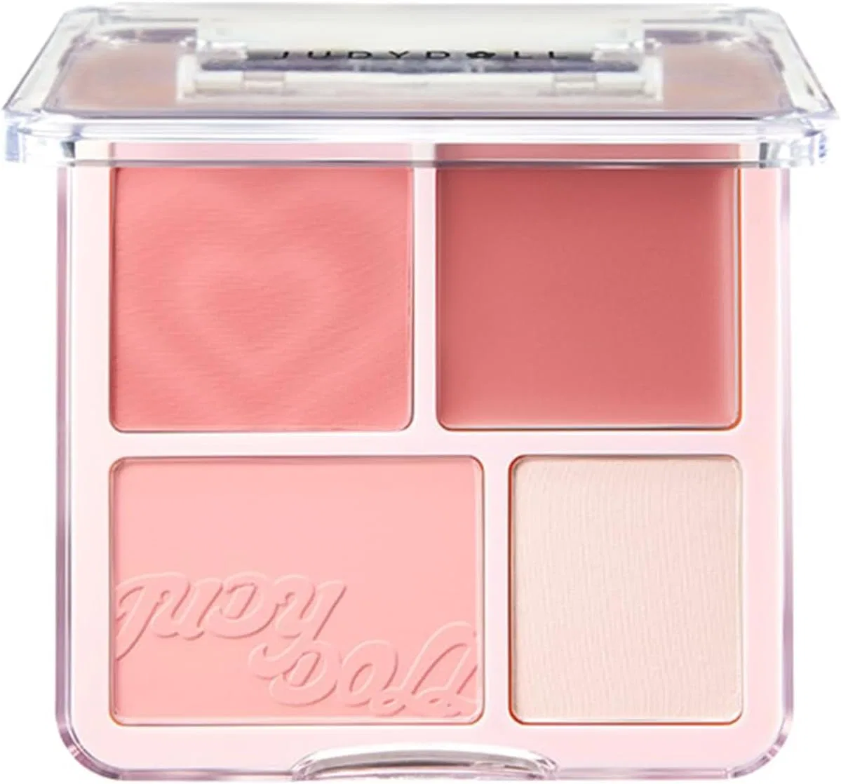 Палетка румян Judidor Cheek Palette 4-в-1, #02 Peach, 3X