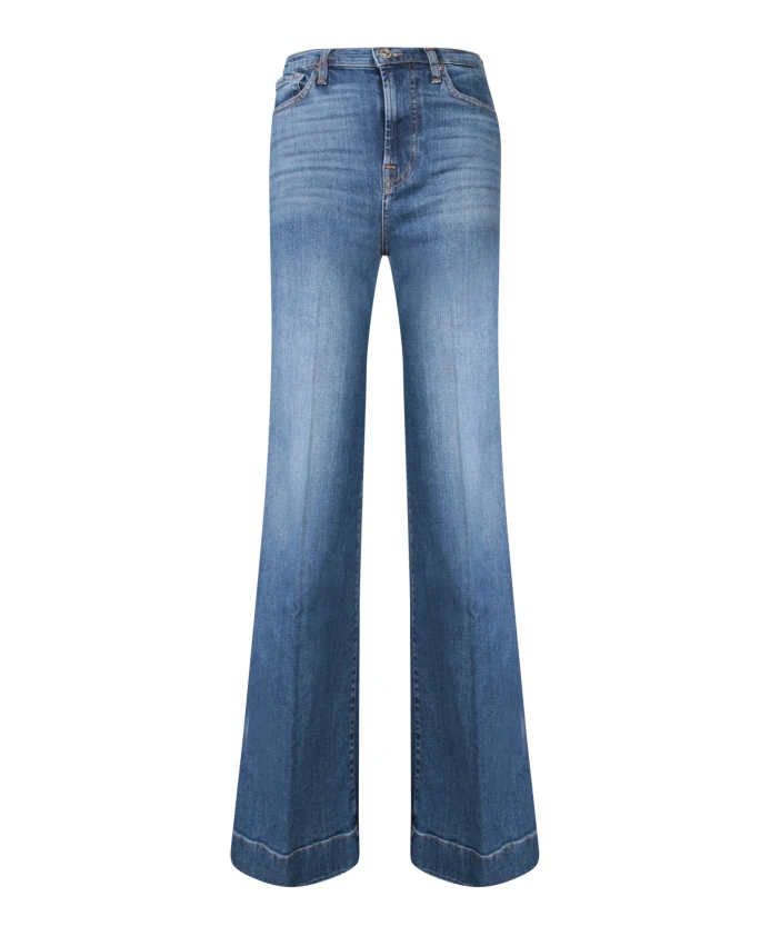 

Расклешенные джинсы из денима 7 For All Mankind, синий