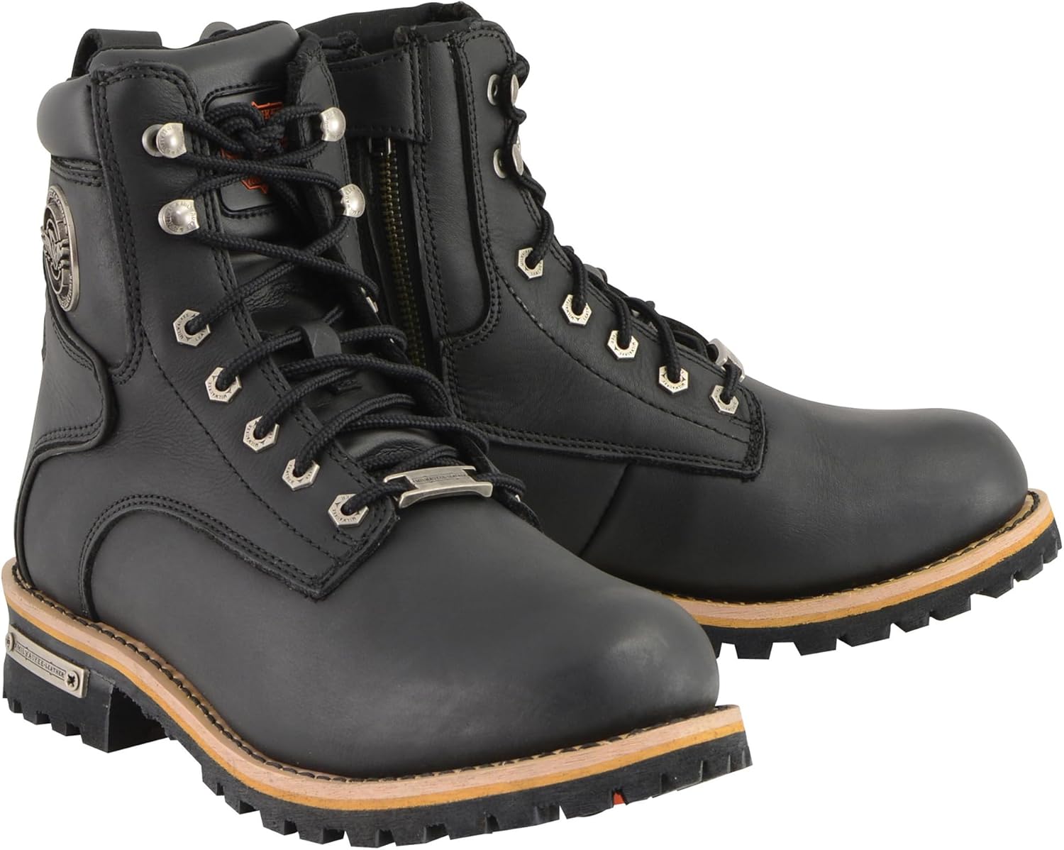 

Мужские кожаные ботинки Milwaukee Leather с шнуровкой до носка, модель Logger Round - MBM9095 (размер 13)