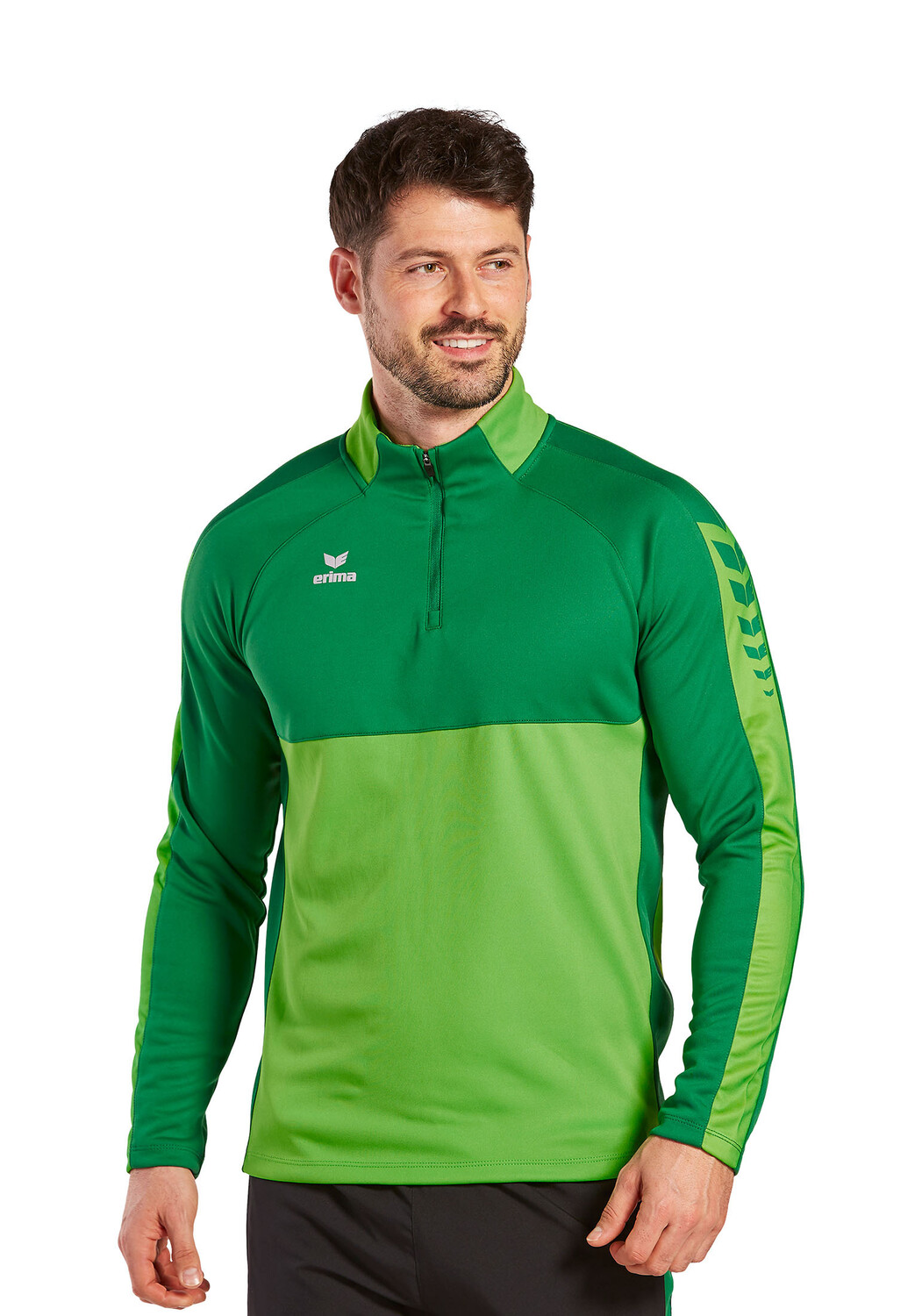 Спортивная футболка erima Six Wings Trainingstop, цвет green/smaragd — фото 2