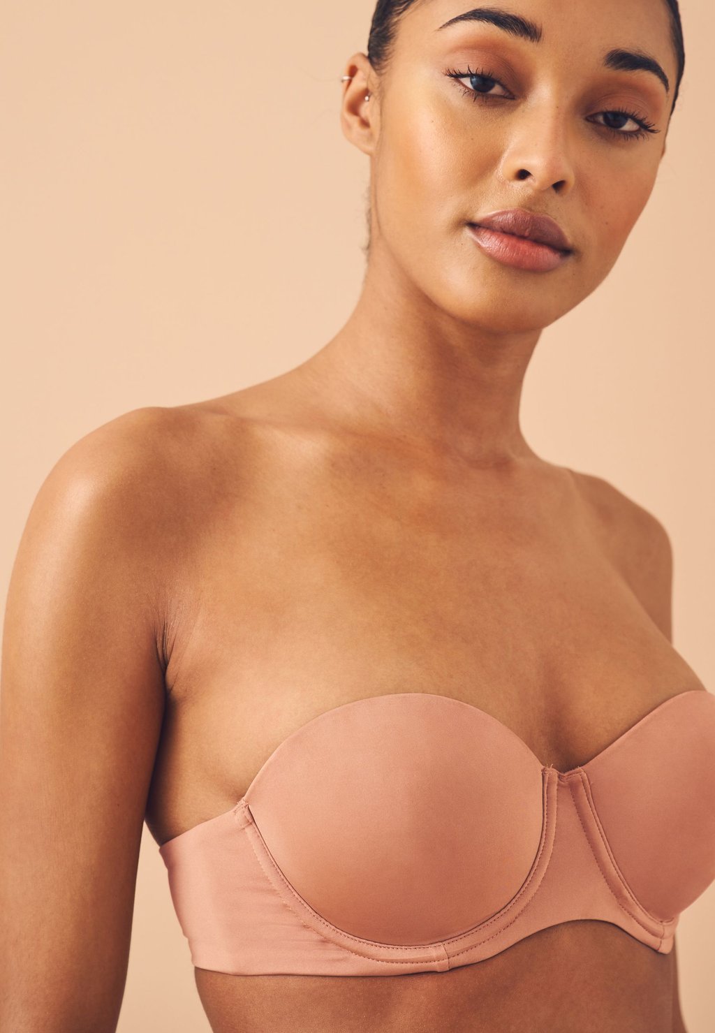 Бюстгальтер пуш-ап Multiway / Strapless bra Next, коричневый — фото 3