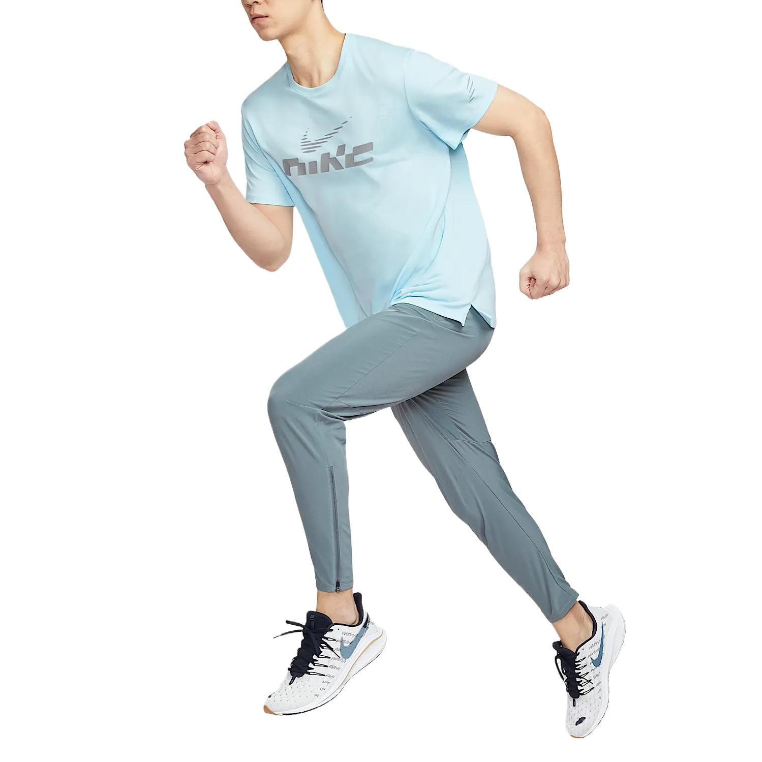 Nike Футболка Miler Flash мужская glacier blue — фото 3