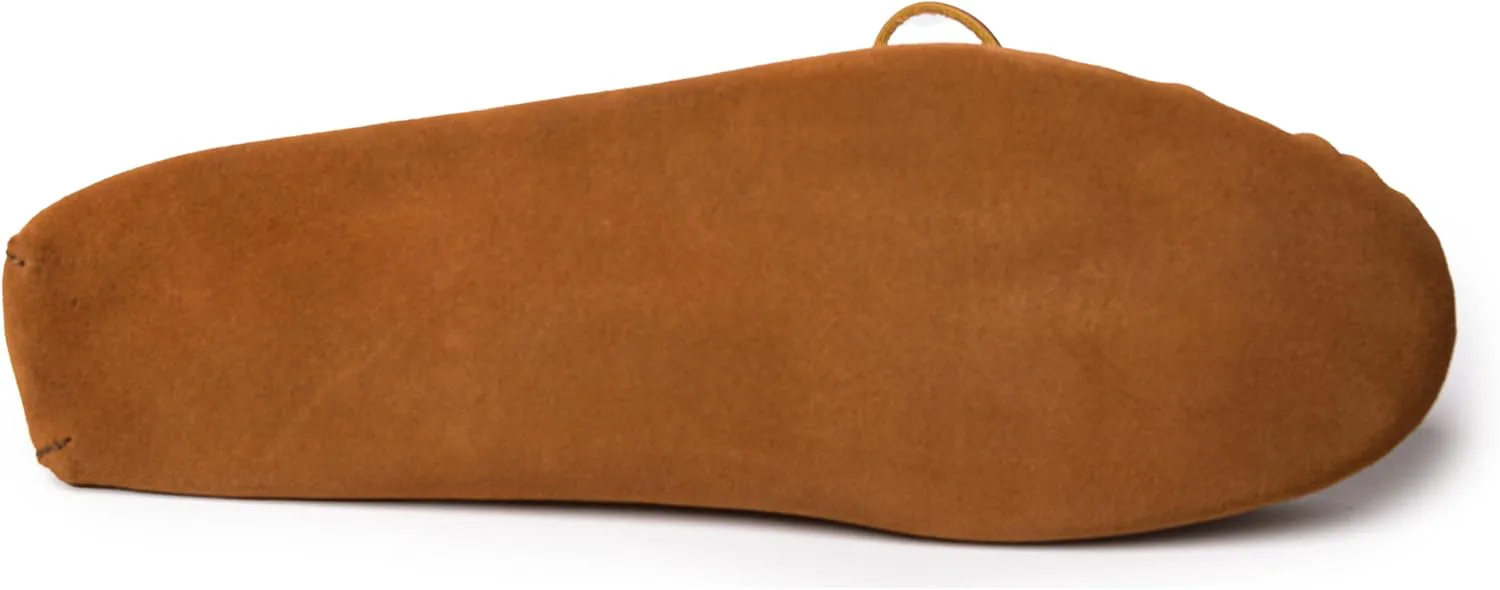 Мокасины Minnetonka для мужчин Thunderbird Animikii с мягкой кожаной подошвой и бисерной отделкой, коричневый — фото 2