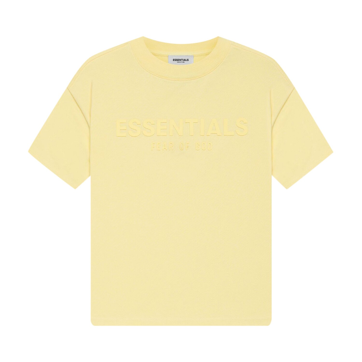 

Детская футболка с короткими рукавами Fear of God Essentials, цвет Лимонад