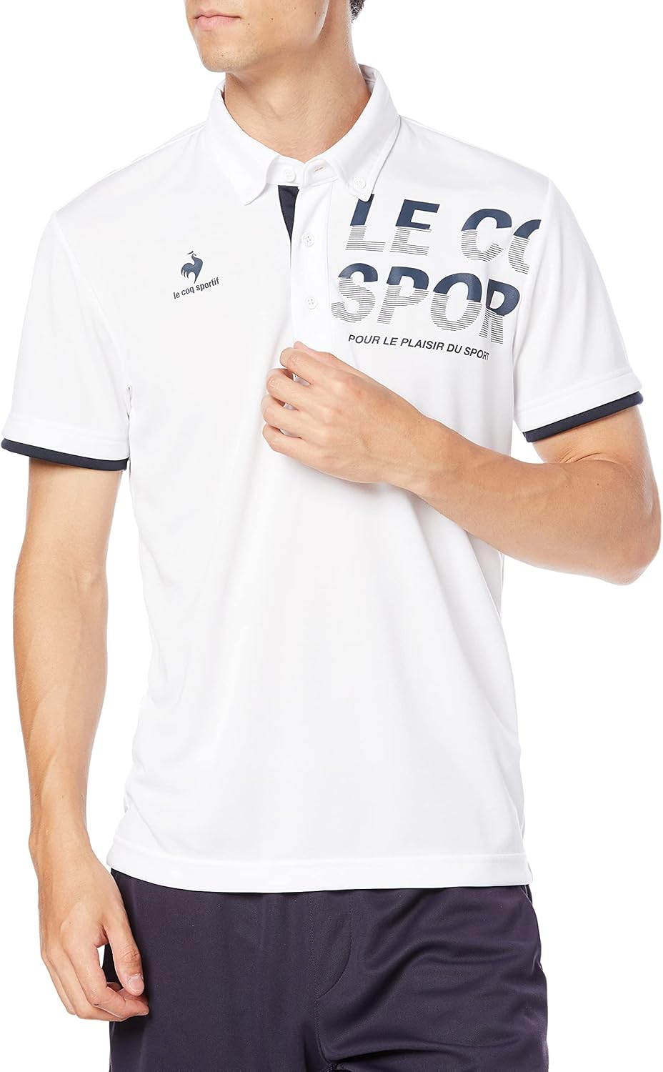 

Мужская рубашка-поло Cox Sportif, короткий рукав, влагоотводящая, быстросохнущая, эластичная, для тренировок Le Coq Sportif