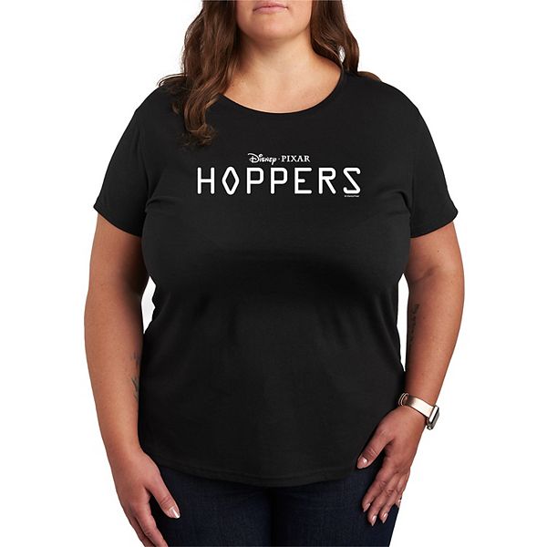 

Футболка с принтом Hoppers Logo Plus Size Disney / Pixar, Black, Черный, Футболка с принтом Hoppers Logo Plus Size Disney / Pixar, Black