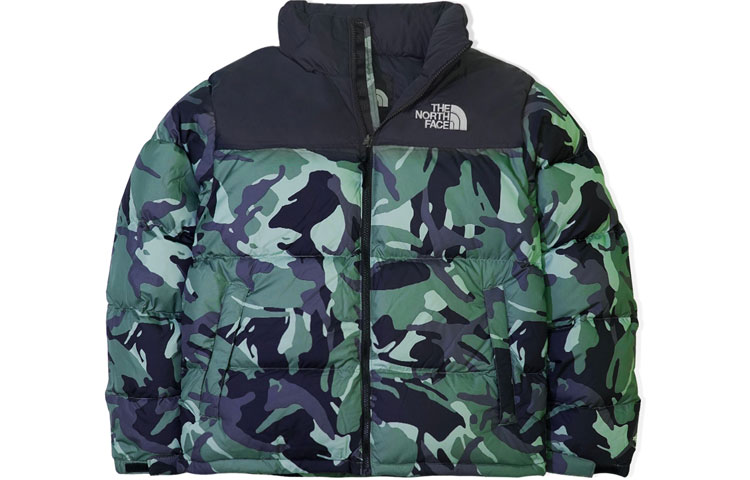 

1996 Коллекция Пуховик Мужской Зеленый Камуфляж The North Face, зеленый