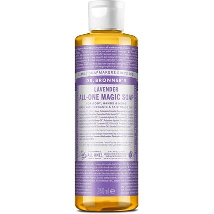 

Волшебное мыло Dr Bronner с лавандой All-One, 240 мл, Dr. Bronner'S