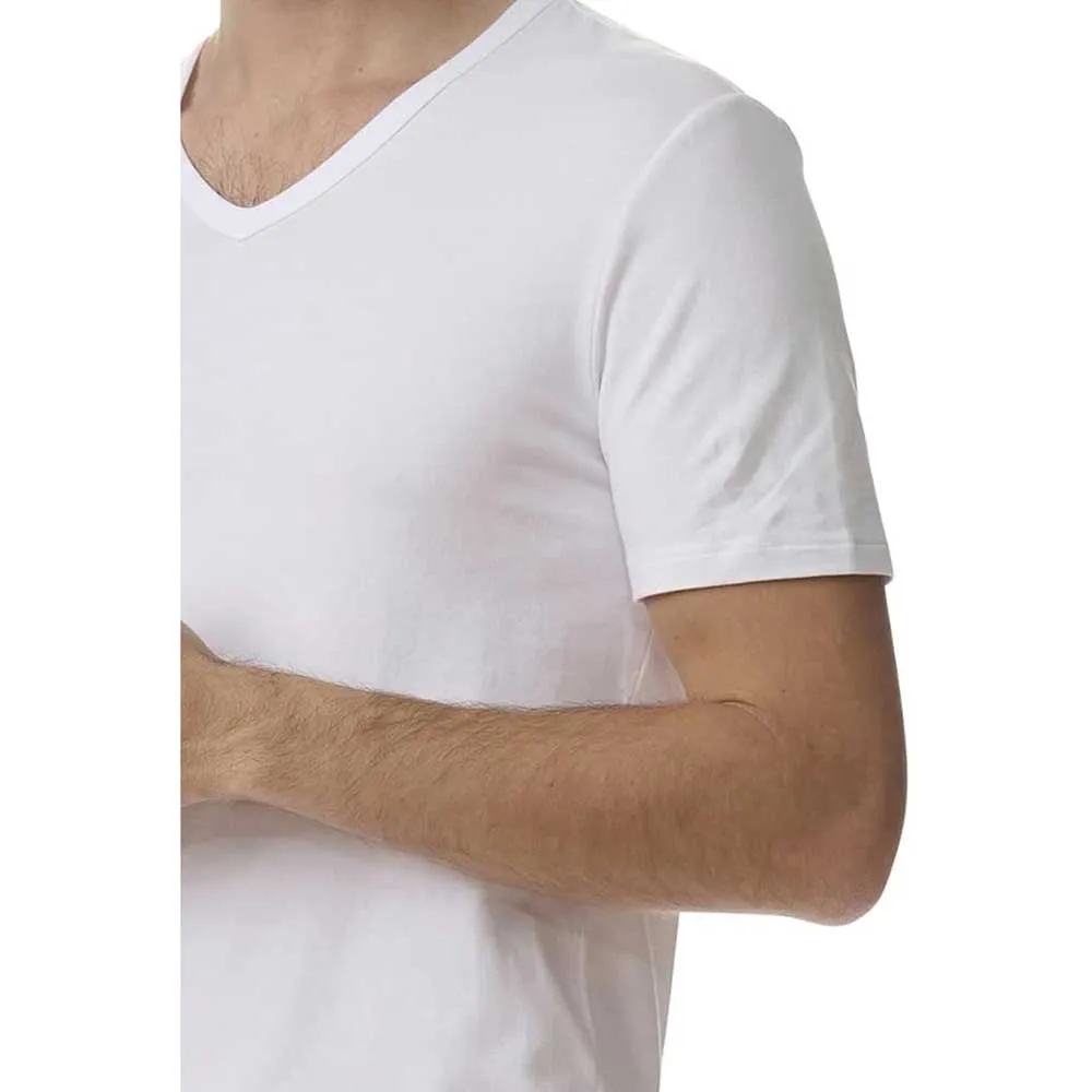 Футболка adidas Active Flex Cotton с коротким рукавом и V-образным вырезом, базовый слой, 2 шт, белый — фото 4