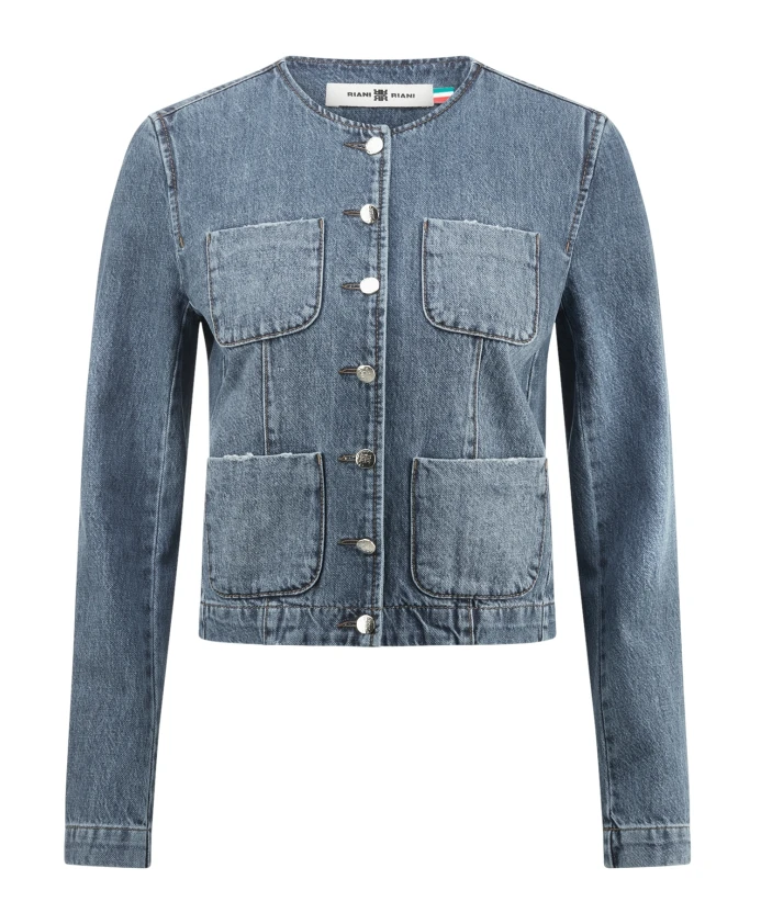 

Джинсовая куртка, изготовленная из натурального денима. Riani, синий