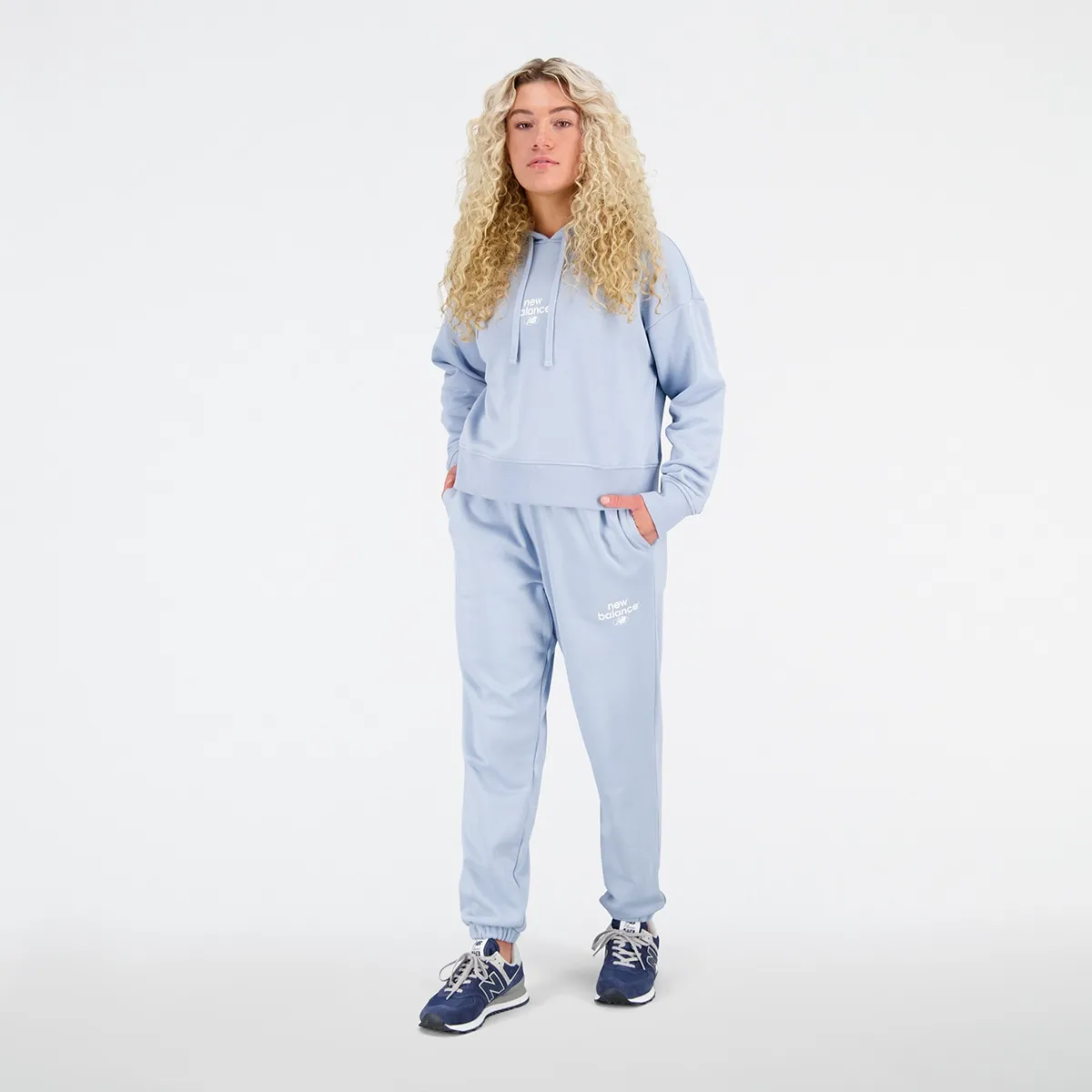 

Женские брюки Essentials New Balance, серебристо-голубой