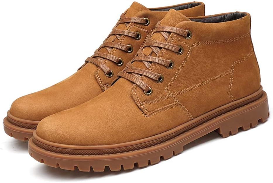 

Мужские ботинки Bitiger зимние для пеших прогулок на открытом воздухе, с меховой подкладкой, нескользящие, легкие зимние ботинки, бежевый