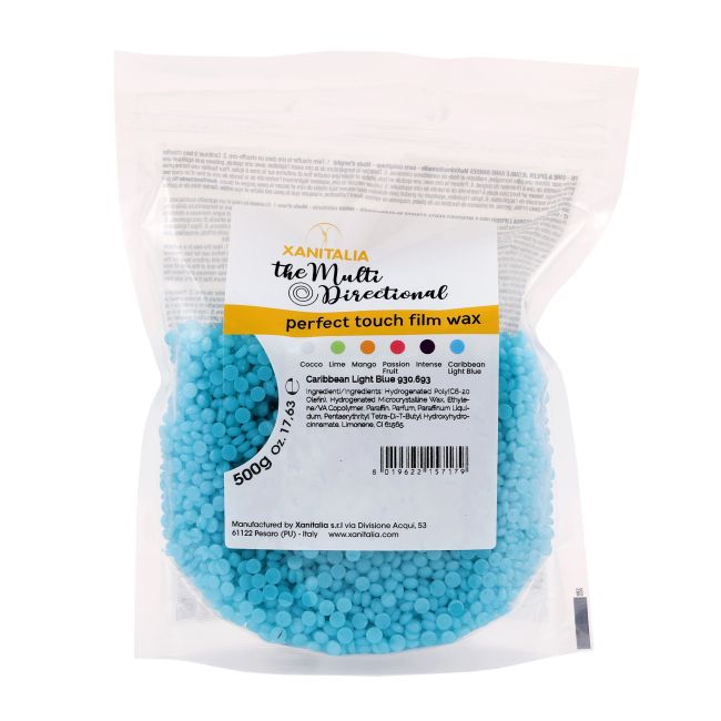 

Разнонаправленный карибский светло-голубой депиляционный воск Xanitalia, 500 гр