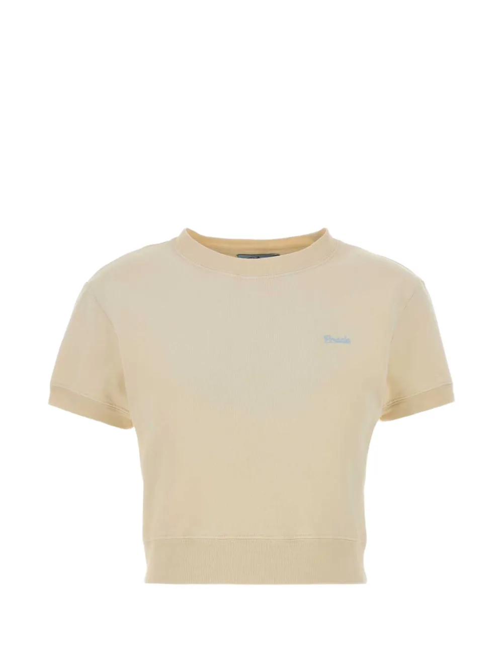 

Футболка с круглым вырезом Prada, желтый