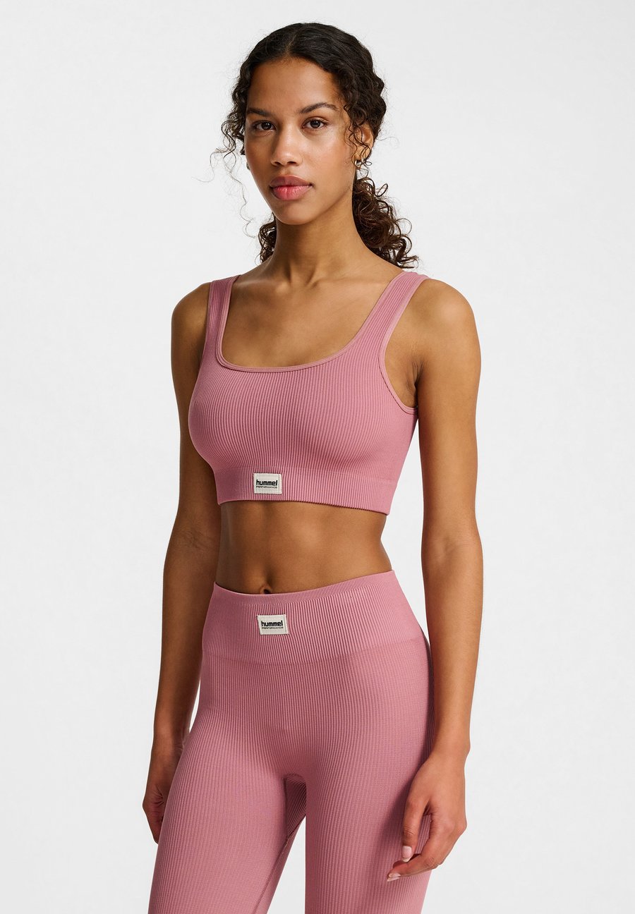 

Бюстгальтер Hummel Medium support sports bra, Wistful Mauve/Mauve