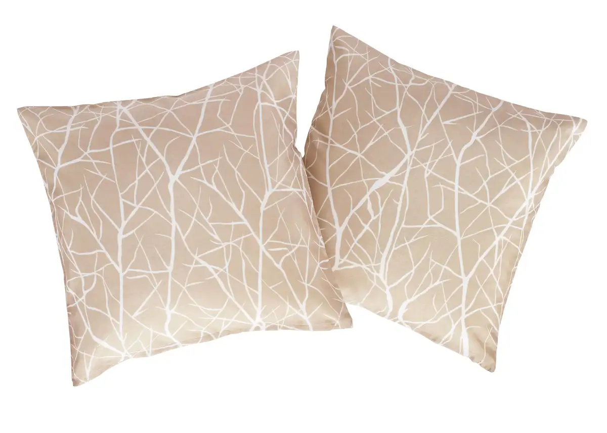 

Декоративная подушка мой дом "Кампоза", чехлы без наполнителя, 2 шт. 40х40 см My home, песочный