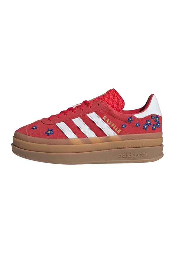Кроссовки Adidas Originals Gazelle Bold J, чистый рубин/футвор белый/жевательная резинка 1