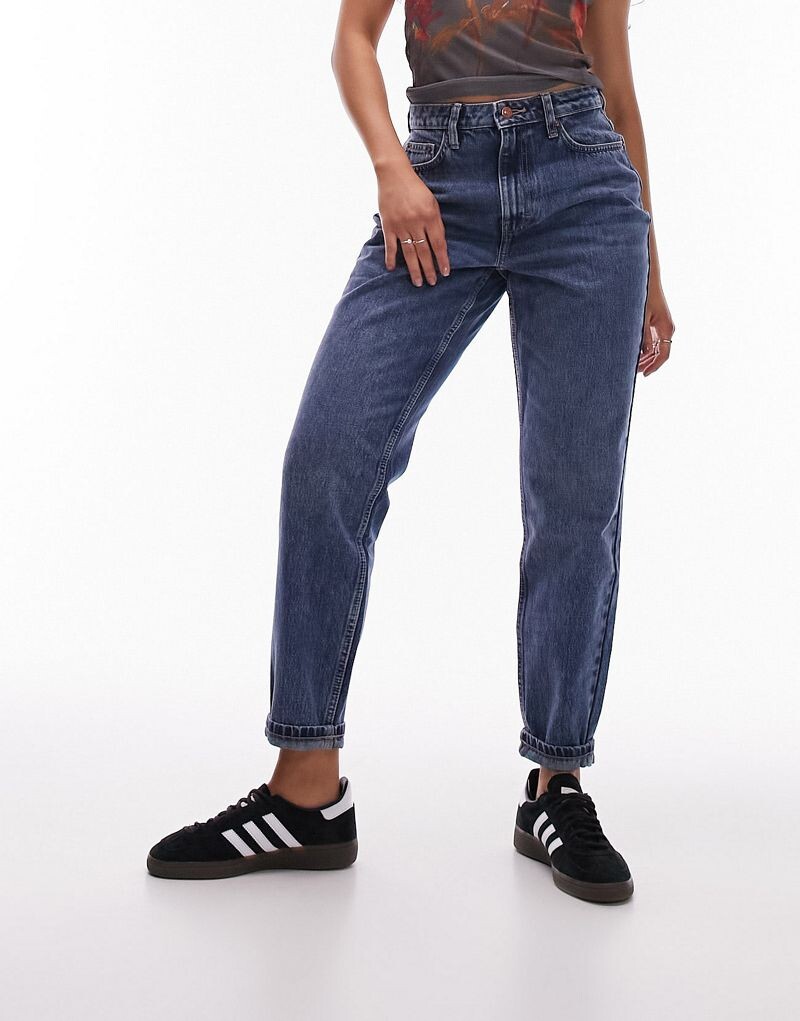 

Синие джинсы Topshop Mom