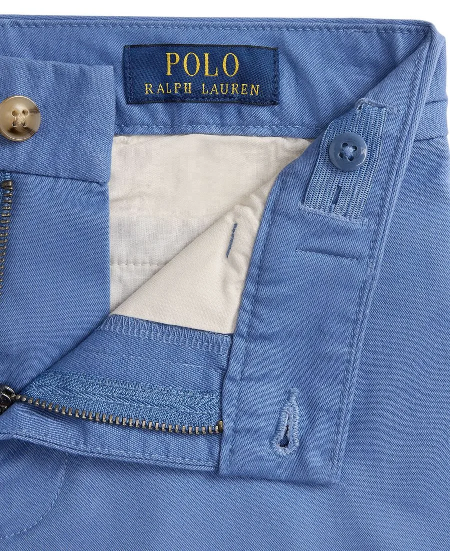 Детские шорты прямого кроя из износостойкой саржи для мальчиков 2-7 лет Polo Ralph Lauren, синий — фото 3